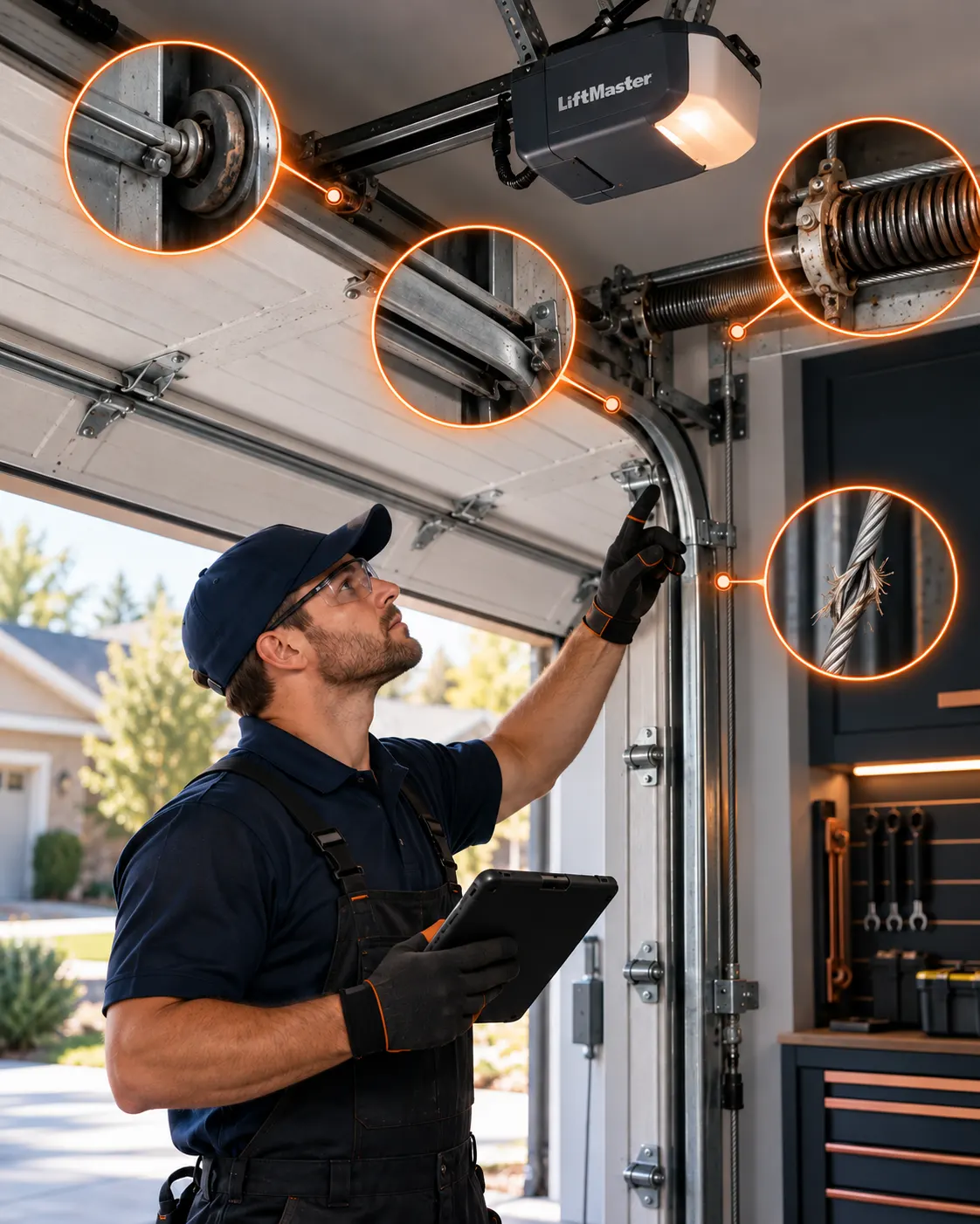 Garage door inspection