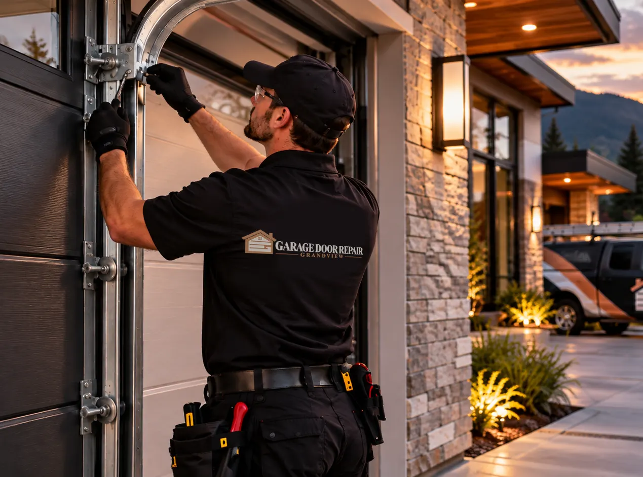Garage door repair technician