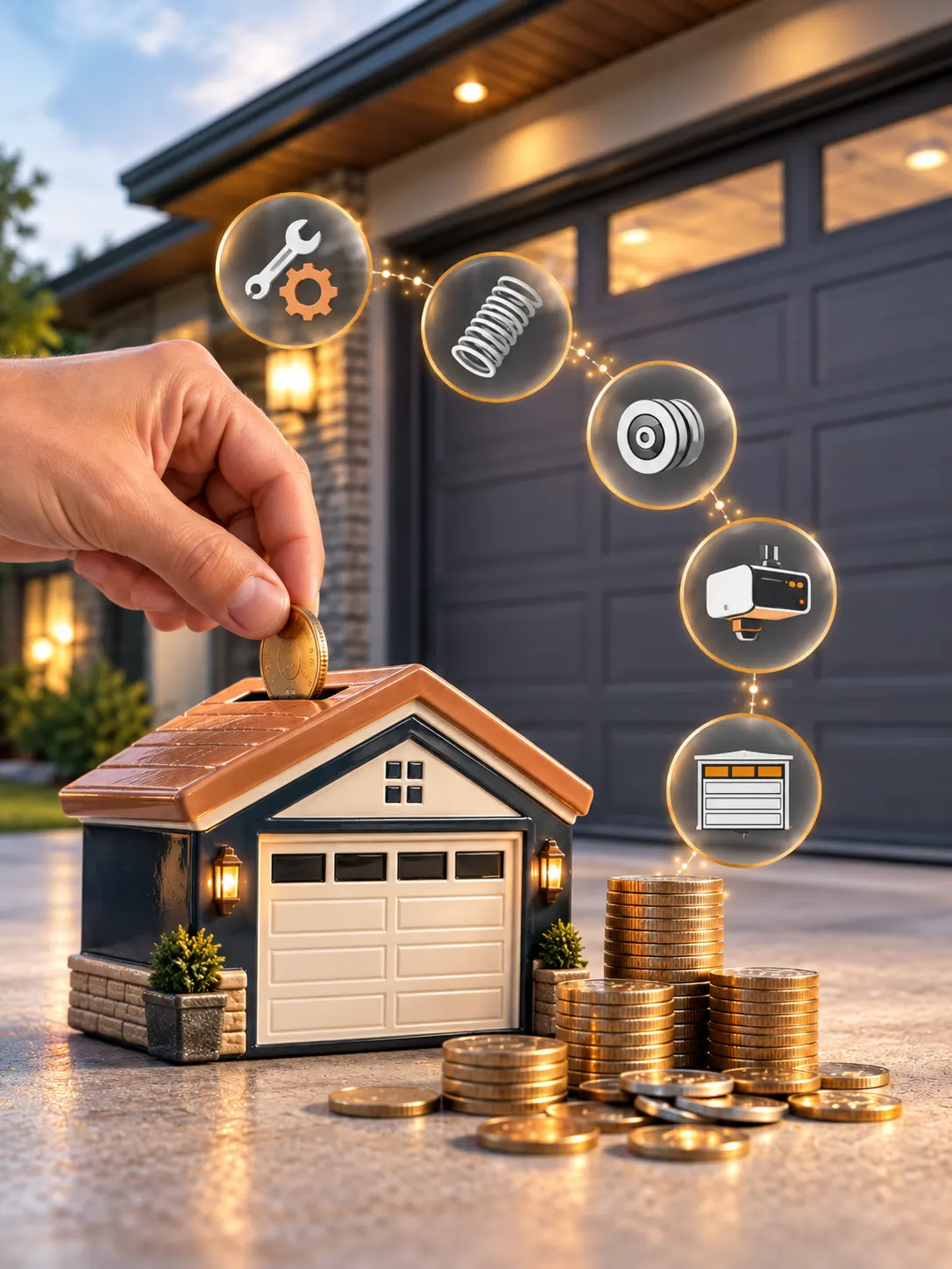 Garage door repair savings